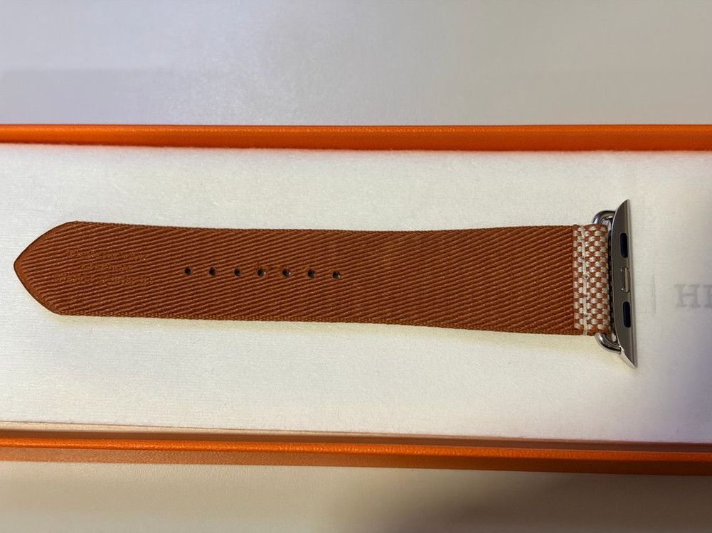 에르메스 Toile H 싱글투어 골드/에크류 44/45/46mm 애플워치 스트랩 이미지