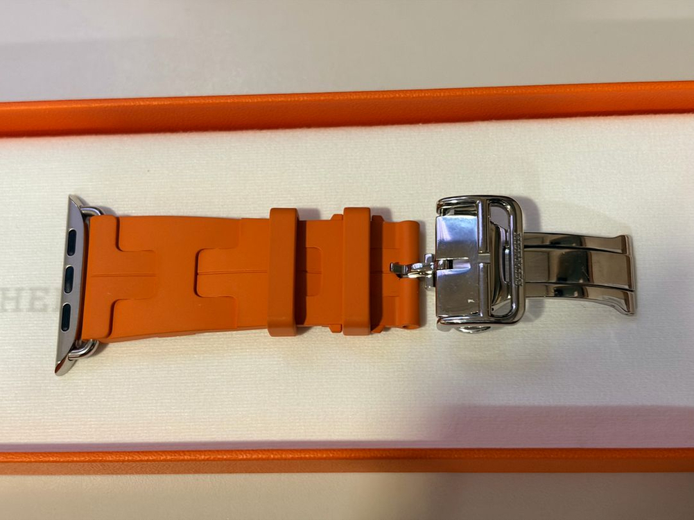 에르메스 오랑쥬 킬림 싱글 투어 44/45/46mm 애플워치 스트랩 이미지
