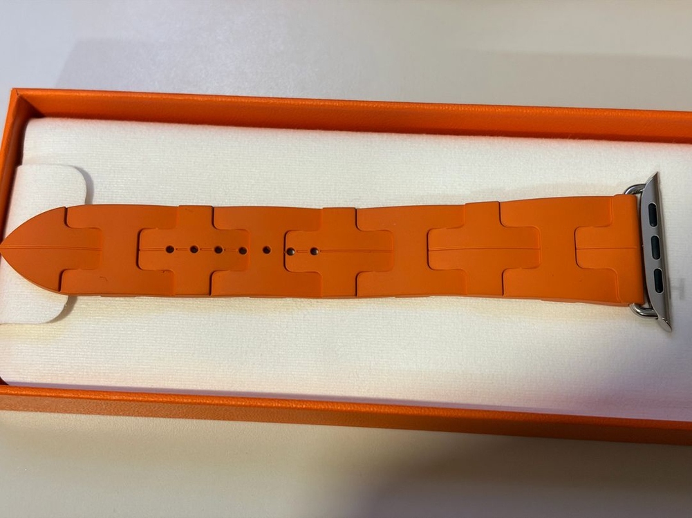 에르메스 오랑쥬 킬림 싱글 투어 44/45/46mm 애플워치 스트랩 이미지
