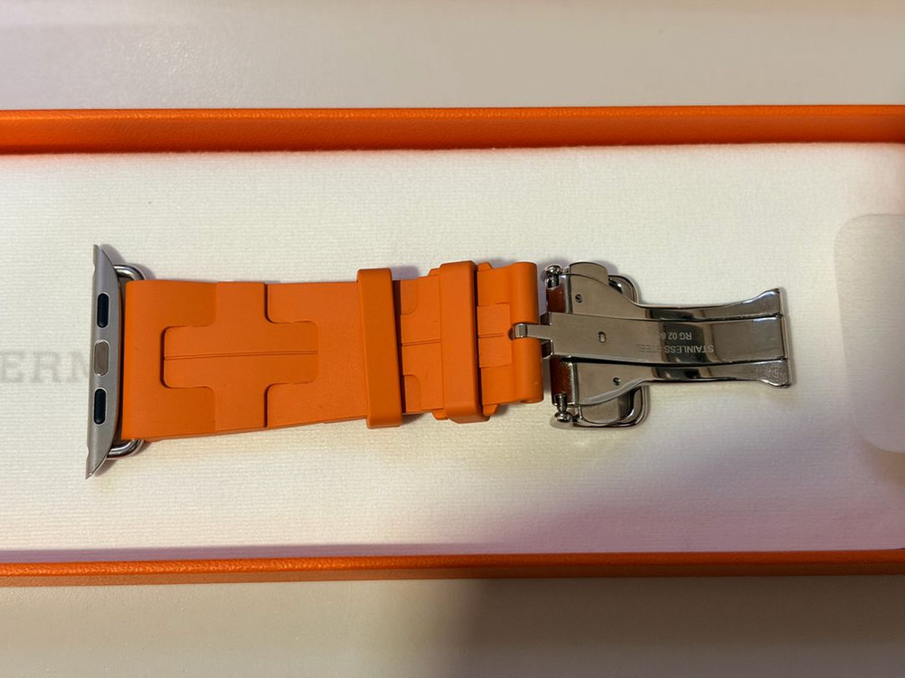 에르메스 오랑쥬 킬림 싱글 투어 44/45/46mm 애플워치 스트랩 이미지