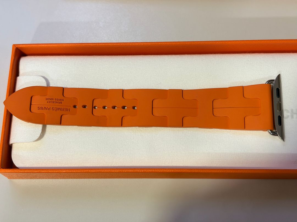 에르메스 오랑쥬 킬림 싱글 투어 44/45/46mm 애플워치 스트랩 이미지