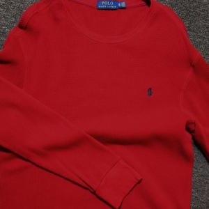 XL 폴로랄프로렌 와플 니트 레드