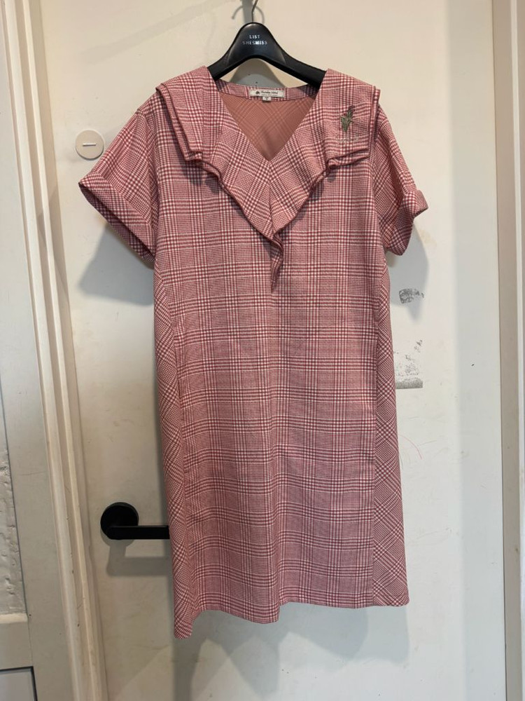 써스데이아일랜드 체크 프릴포인트 체크 원피스 이미지