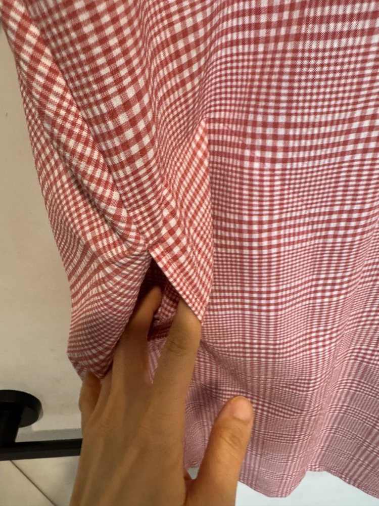 써스데이아일랜드 체크 프릴포인트 체크 원피스 이미지