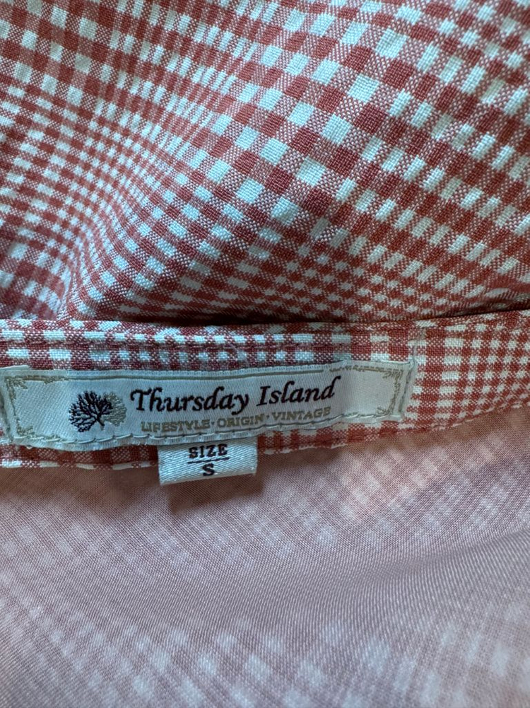 써스데이아일랜드 체크 프릴포인트 체크 원피스 이미지