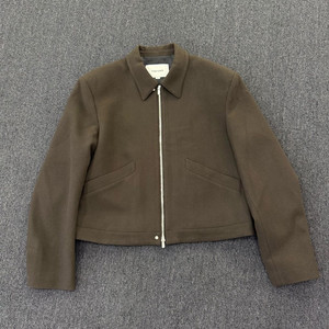 TonyWack 토니웩 버진 울 크롭 블루종 자켓