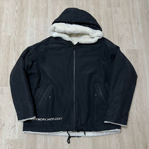 라이프워크 빅로고 리버시블 양면 후리스 패딩 L/100 이미지