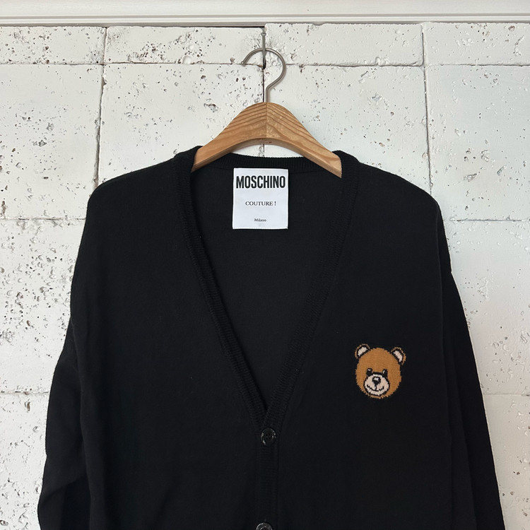 우먼90 모스키노 가디건 블랙--1