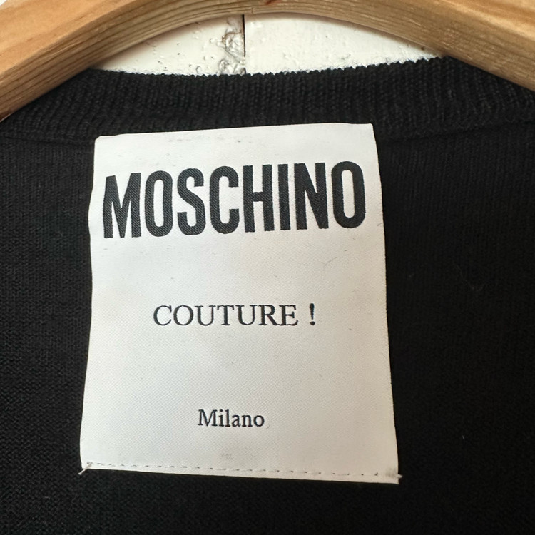 우먼90 모스키노 가디건 블랙--2