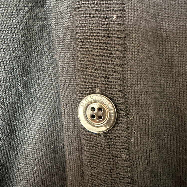 우먼90 모스키노 가디건 블랙--3