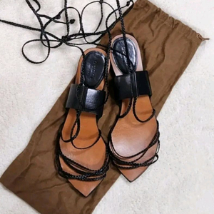 정품/구찌 스트랩 가죽 샌들37 이미지