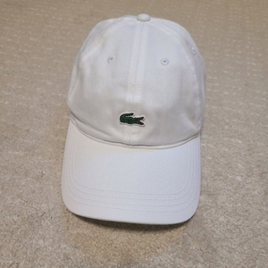 라코스테 정품 화이트 볼캡 모자 이미지