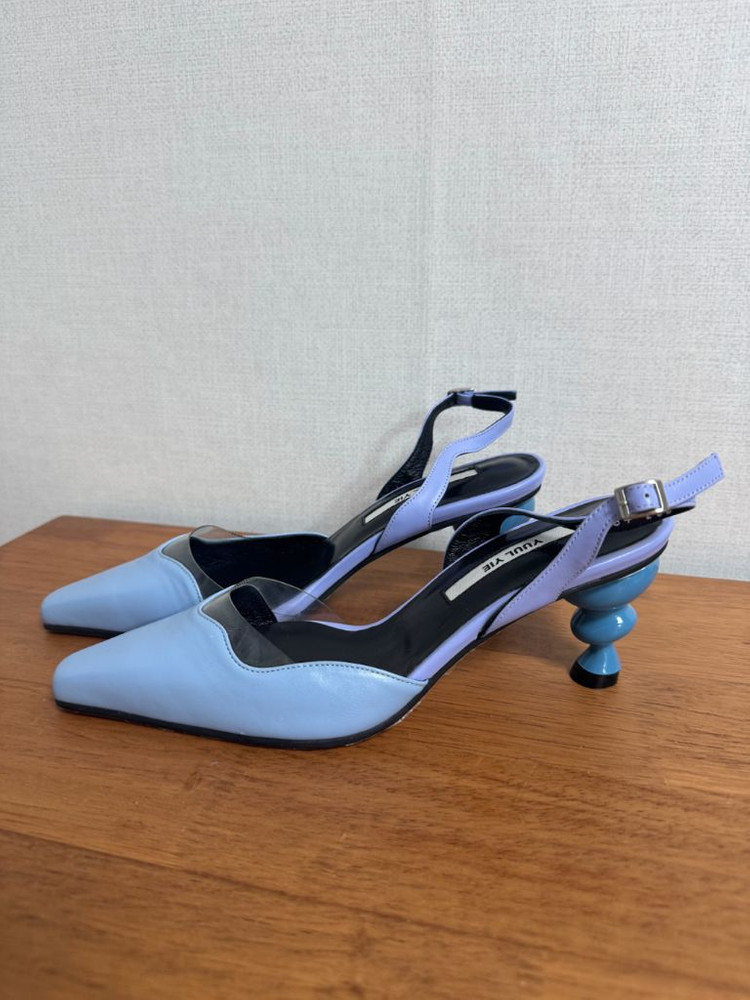 율이에 펌프스 스틸레토 pvc 샌들 힐 뮬 235 이미지