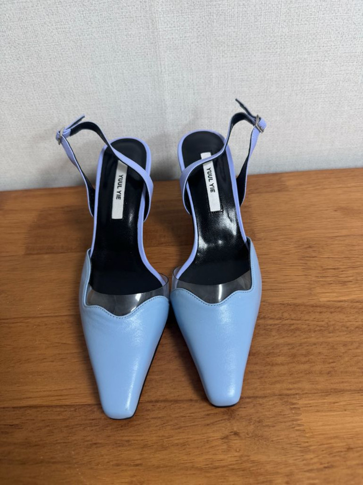 율이에 펌프스 스틸레토 pvc 샌들 힐 뮬 235 이미지