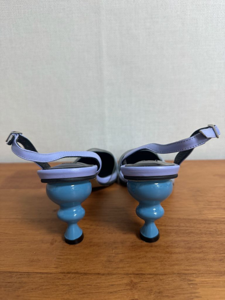 율이에 펌프스 스틸레토 pvc 샌들 힐 뮬 235 이미지