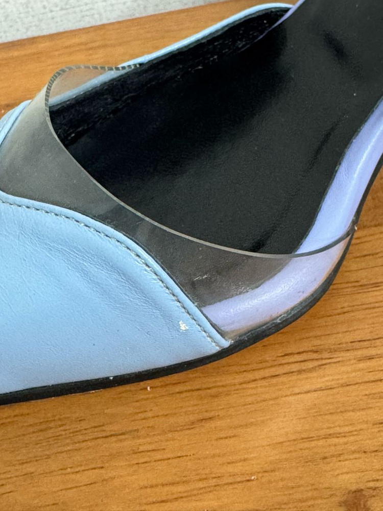 율이에 펌프스 스틸레토 pvc 샌들 힐 뮬 235 이미지