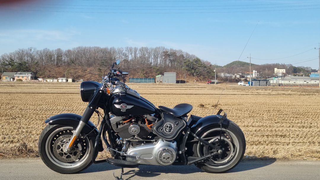 명의이전 할리데이비슨 팻보이 15년식/2만4천키로수/바버튜닝--3