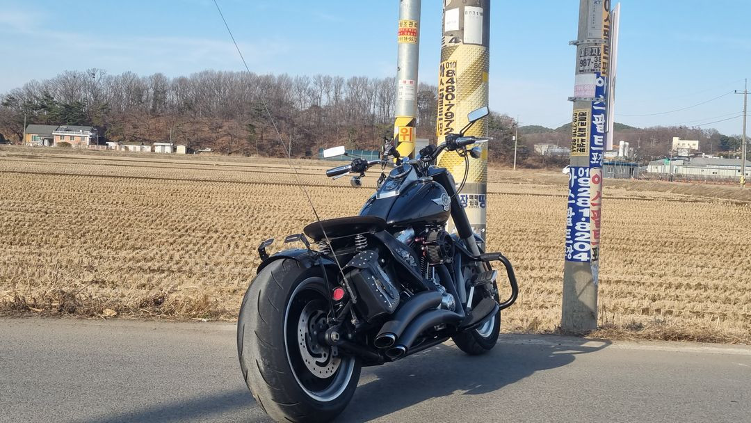 명의이전 할리데이비슨 팻보이 15년식/2만4천키로수/바버튜닝--6