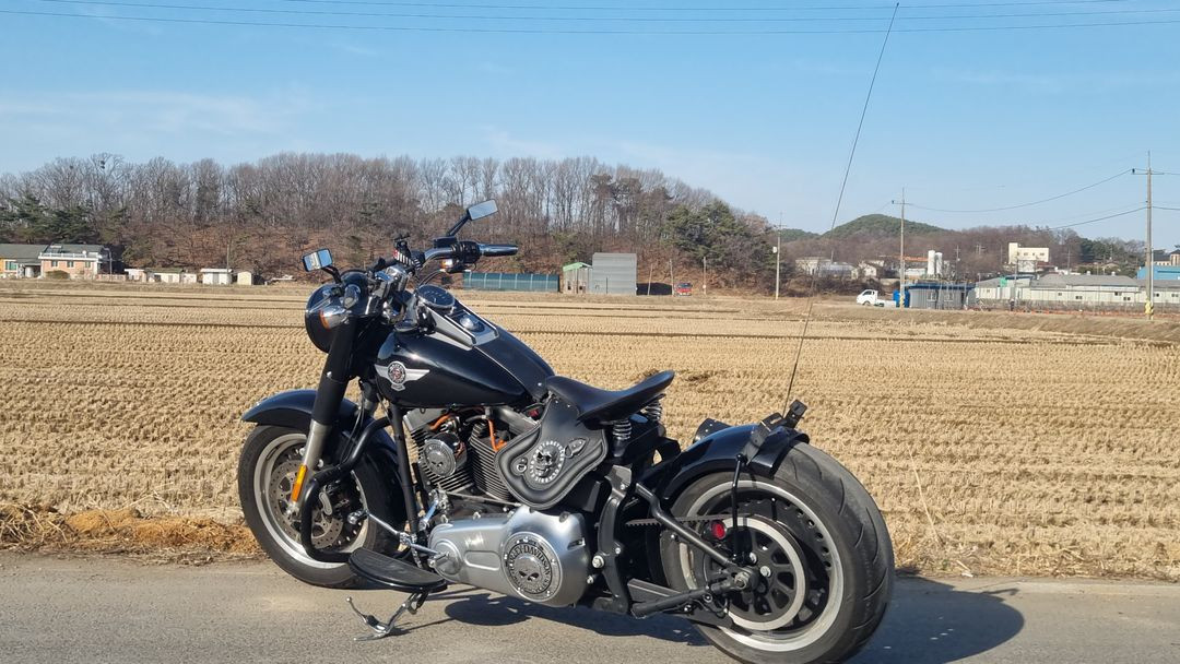 명의이전 할리데이비슨 팻보이 15년식/2만4천키로수/바버튜닝--4