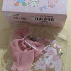 산리오 봉봉리본 시크릿 리본 폰 스트랩 키링 이미지