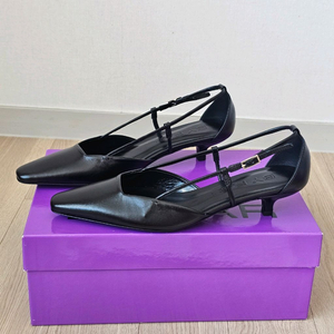 230 새제품) ByFar 바이파 프랑신 크리즈드 레더 구두 포인티드토 이미지