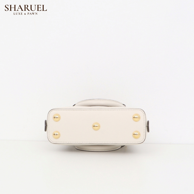 구찌 홀스빗 미니 탑 핸들백 화이트 640716--5