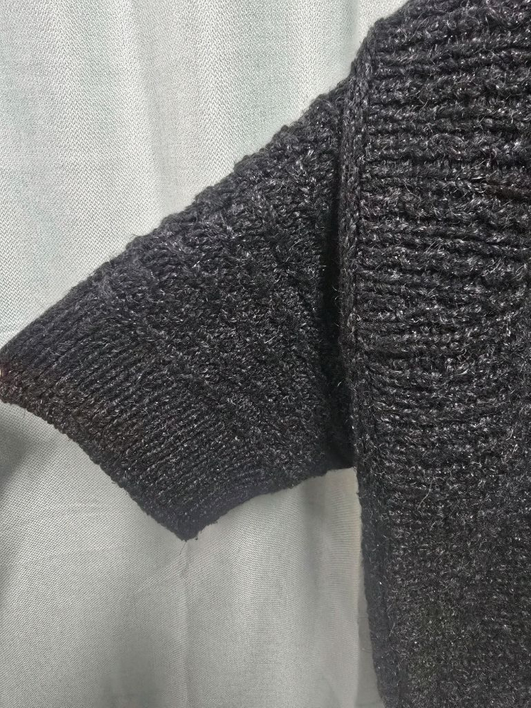 타임 니트 숄가디건 프리--4