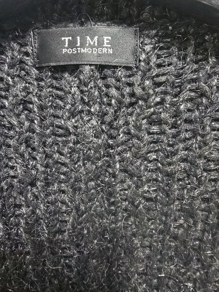 타임 니트 숄가디건 프리--5