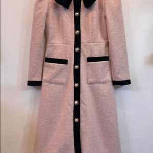 MARANT 벨벳리본 핑크 롱코트원피스:) 하객룩 데이트룩오피스룩연말룩 이미지