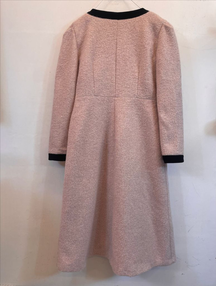 MARANT 벨벳리본 핑크 롱코트원피스:) 하객룩 데이트룩오피스룩연말룩 이미지