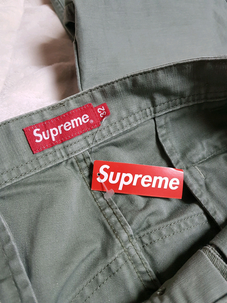 슈프림 카고 팬츠 올리브 23SS--3