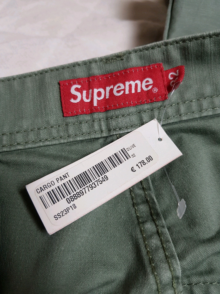 슈프림 카고 팬츠 올리브 23SS--4