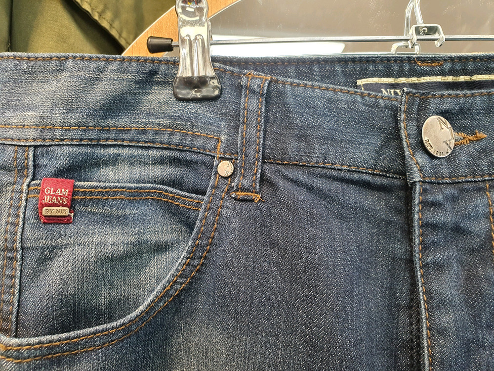 닉스(NIX) 남성 일자핏 중청 데님 팬츠 (82/32사이즈)--3