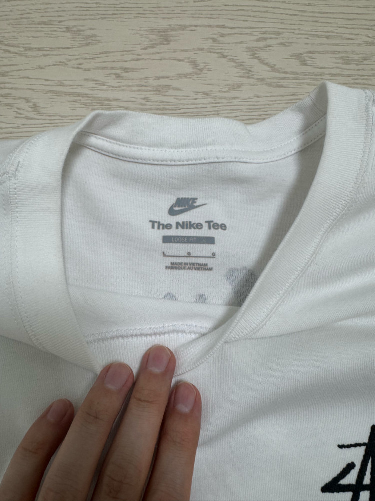 나이키 스투시 8볼 티셔츠 화이트 L 판매--3