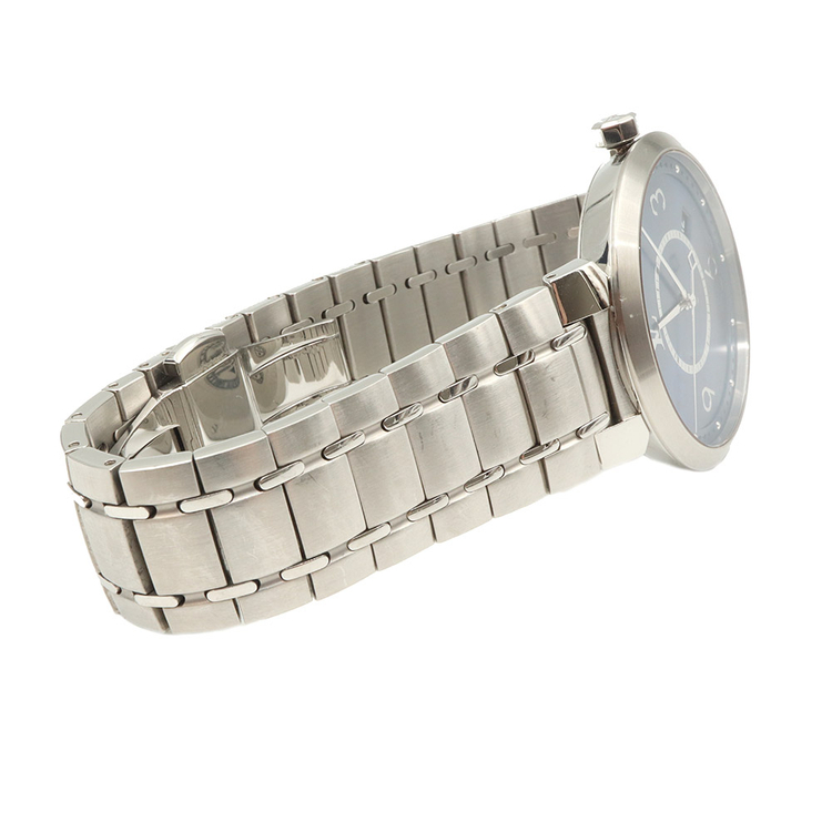 루이비통 땅부르 슬림 블루 메탈 밴드 쿼츠 남여공용 시계 / QA150Z--4