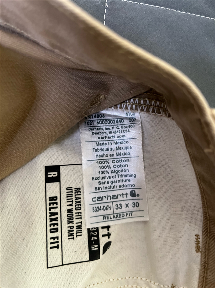 carhartt 칼하트 카펜터 워크팬츠 33X30사이즈 팝니다--3