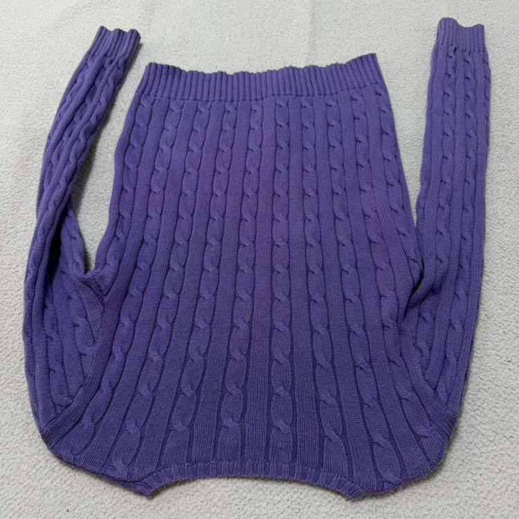 폴로랄프로렌 브이넥 꽈배기 니트--3