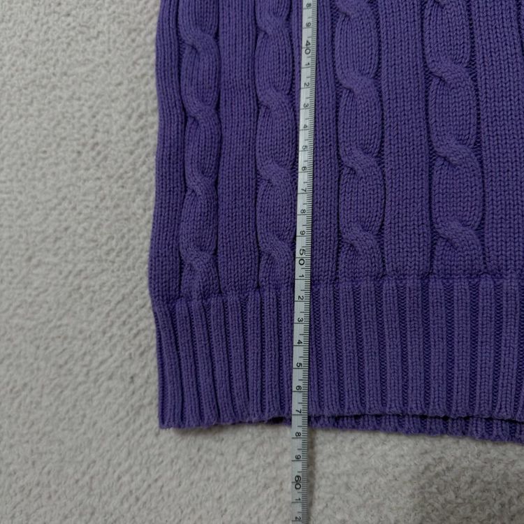 폴로랄프로렌 브이넥 꽈배기 니트--5