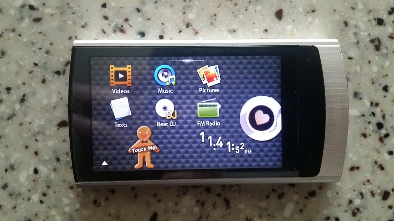 구형 MP3 삼성 옙 YP-R0, YP-R1, YP-P2AB, 아이리버 Lplayer N73, 토마토 비디오 터치 이미지