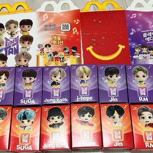 bts 맥도날드 타이니탄 한정판 14종 풀세트/풀박새제품 이미지