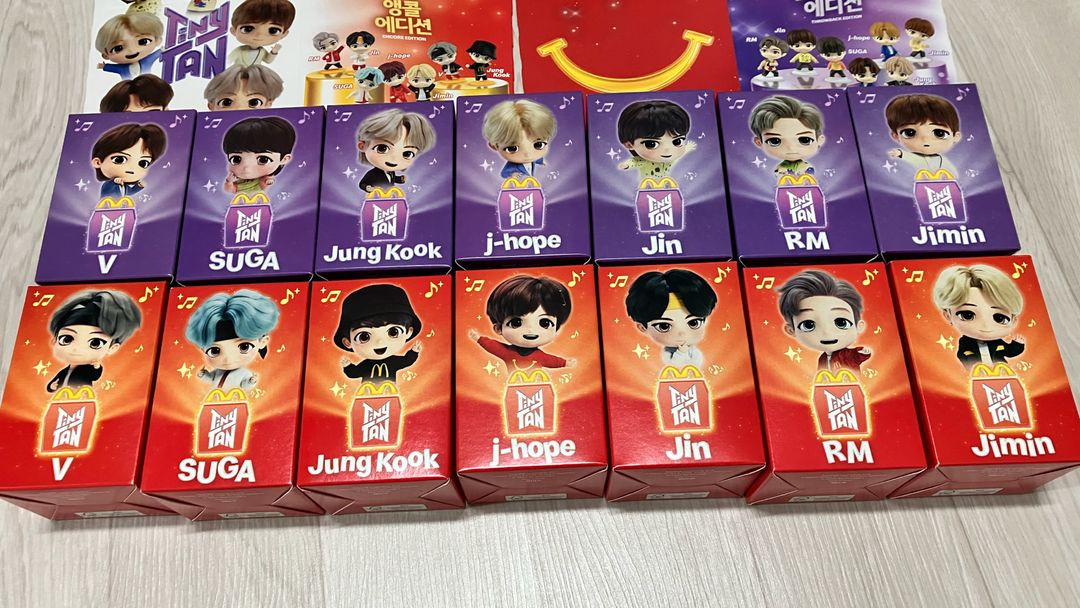bts 맥도날드 타이니탄 한정판 14종 풀세트/풀박새제품 이미지