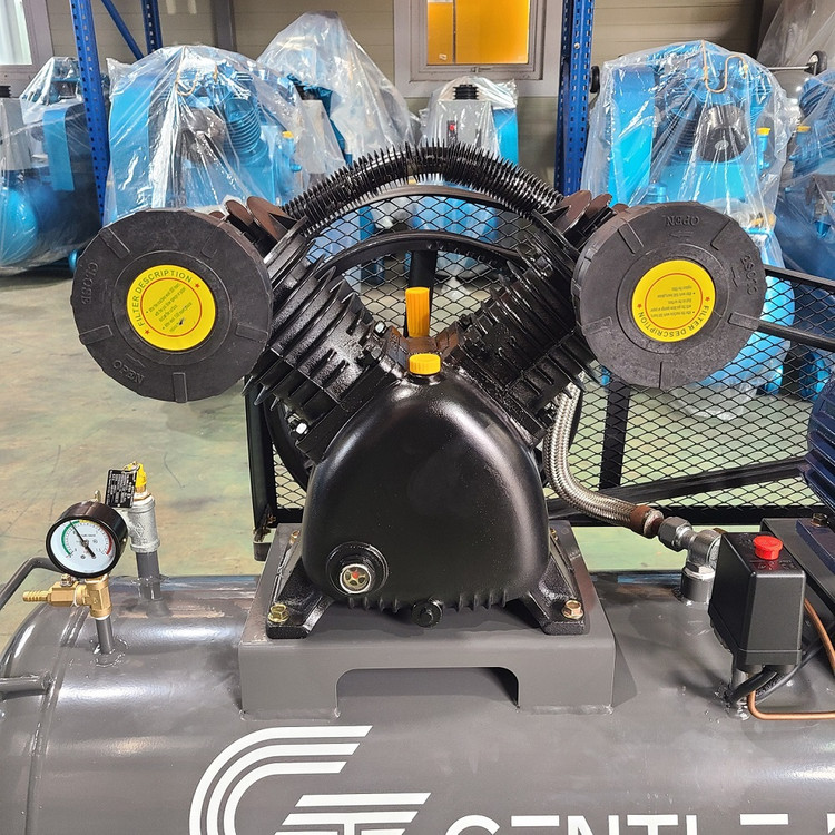 중고 - 5마력 150리터 산업용 피스톤 콤프레샤--4