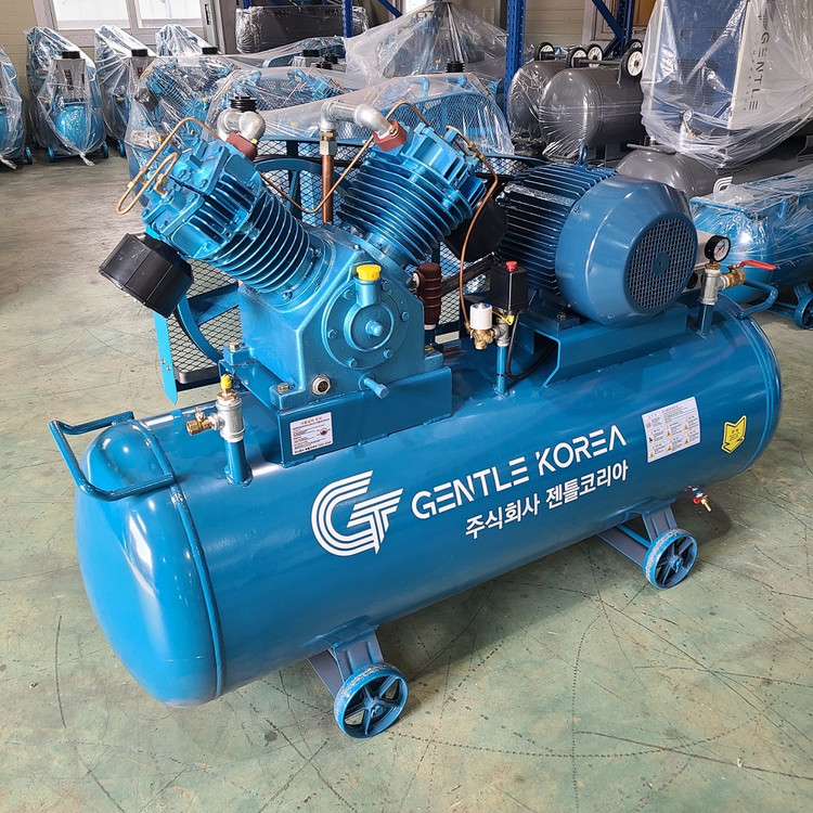 중고 최상급 한신 15마력 500리터 콤프레샤--2