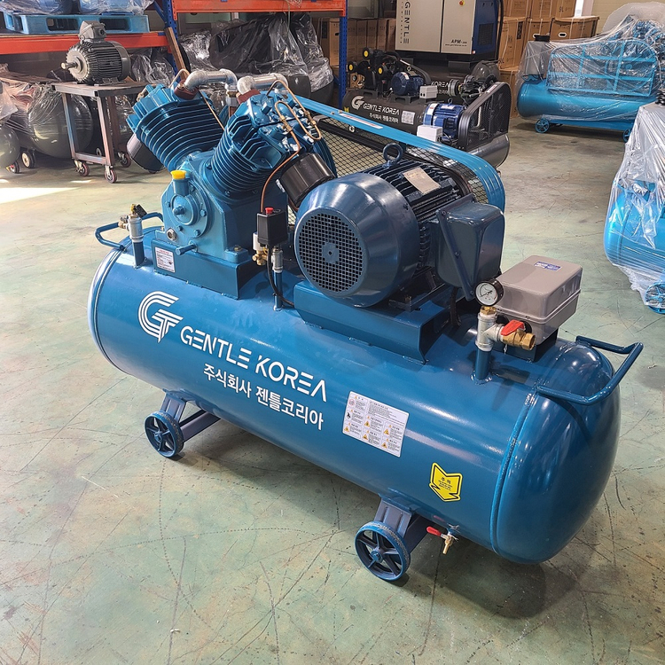 중고 최상급 한신 15마력 500리터 콤프레샤--3