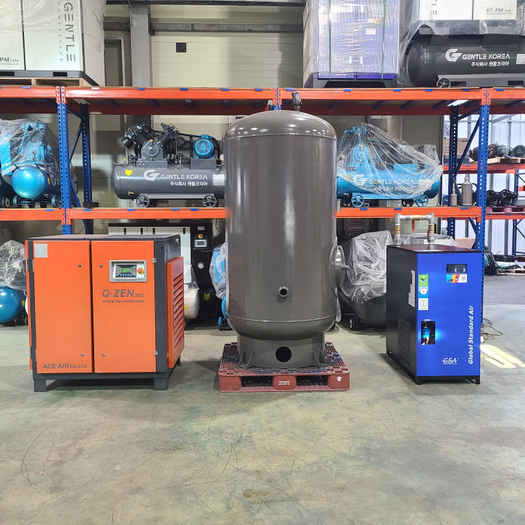 30마력 스크류 콤프레샤 세트 – 중고 콤프레셔--6