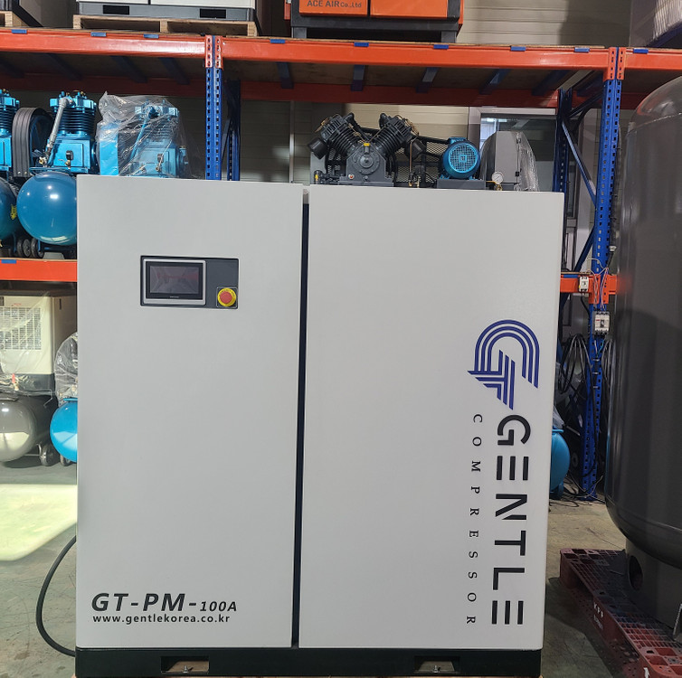 100마력 콤프레샤 세트 탱크 드라이어 포함 - 인버터 스크류 중고 콤프레셔--2