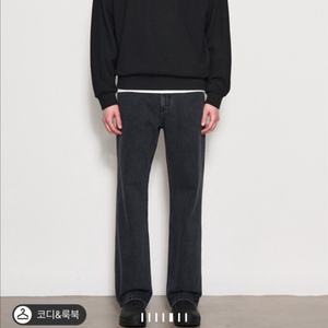 [새상품]타임옴므 플레어 데님 팬츠 78