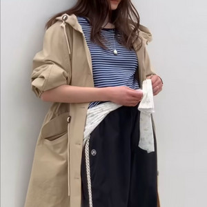 모데스트무드 헤리티지 후디 트렌치 코트