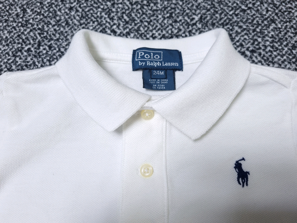 [무료배송][24M]폴로 키즈 피케 긴팔티 카라티--4