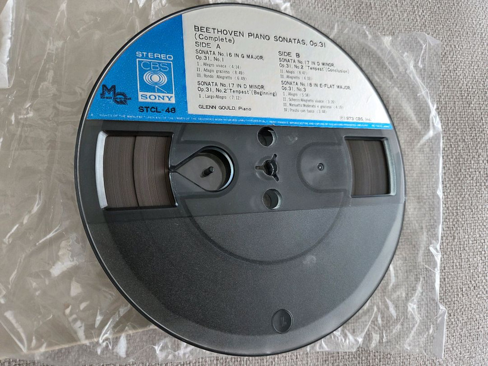 민트급 오리지날 릴테이프 글렌굴드 베토벤 피아노소나타작품번호 31 전곡 릴데크 오디오 테이프--8